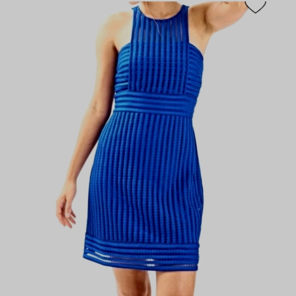 Lilly Pulitzer Striped Royal Blue Mini Dress